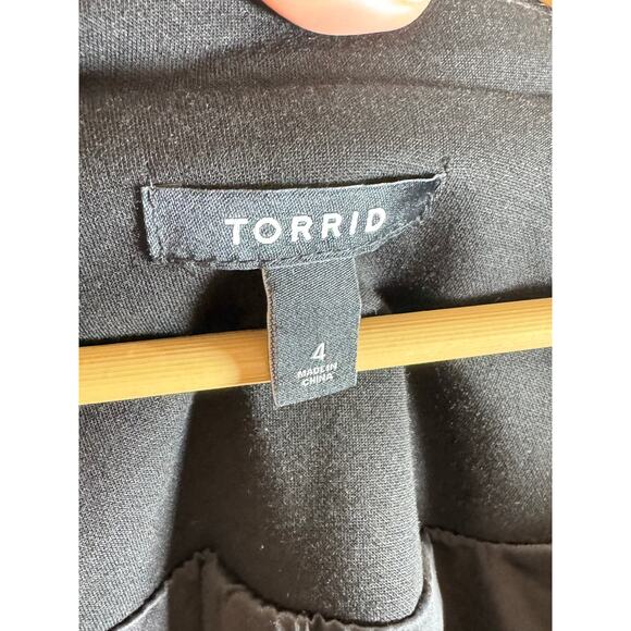 Torrid Women’s Blazer Black Oversized Stretch Business Casual Work Interview 4X - Picture 2 of 6